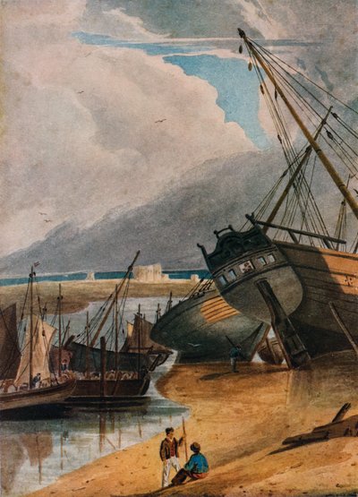 Schiffe in Deal, um 1800, 1925 von Francois Louis Thomas Francia