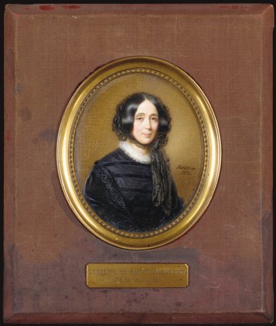 Miniatur der Comtesse de Sainte-Aldegonde von Francois Meuret