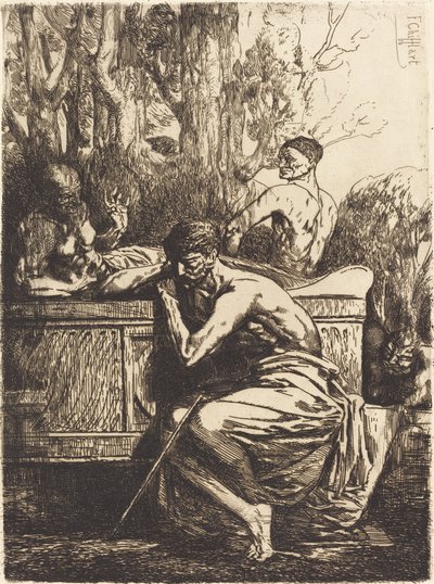 Meditation von Francois Nicolas Chifflart