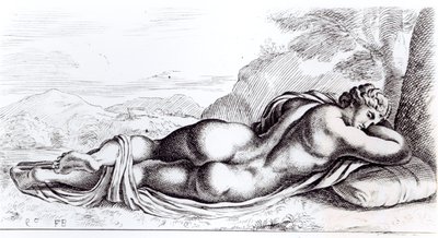 Hermaphrodit in den Borghese-Gärten, ca. 1653 von Francois Perrier