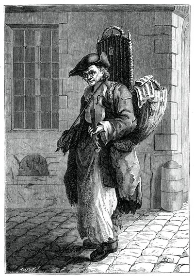 Reisender Musiker, 1885 von Francois Robert Ingouf
