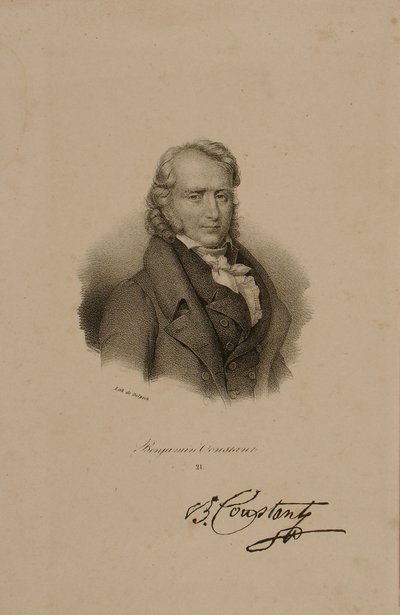 Henri Benjamin Constant de Rebecque (1767-1830) von Francois Seraphin Delpech