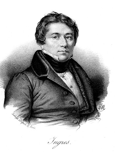 Jean Auguste Dominique Ingres von Francois Seraphin Delpech