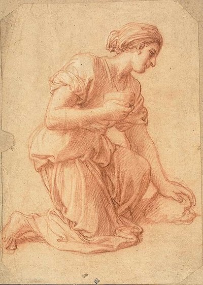 Kniende Frau von Francois Verdier