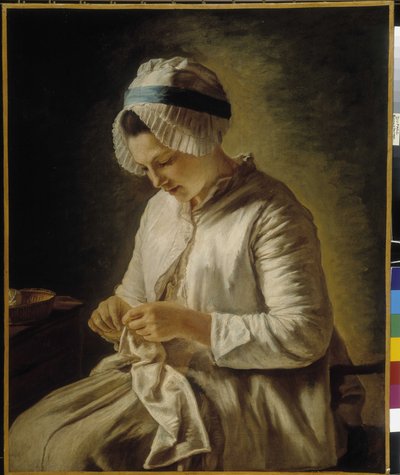 Frau bei der Arbeit von Francoise Duparc