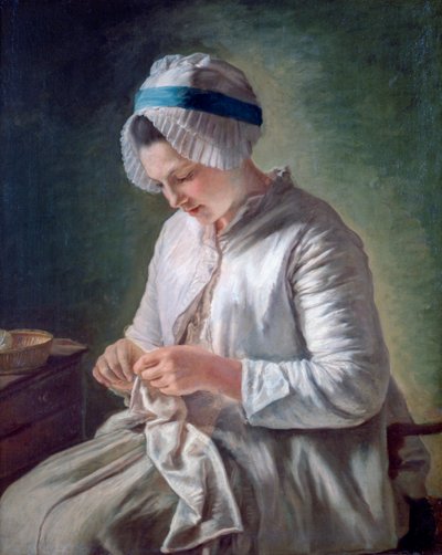 Junge Frau bei der Arbeit von Francoise Duparc