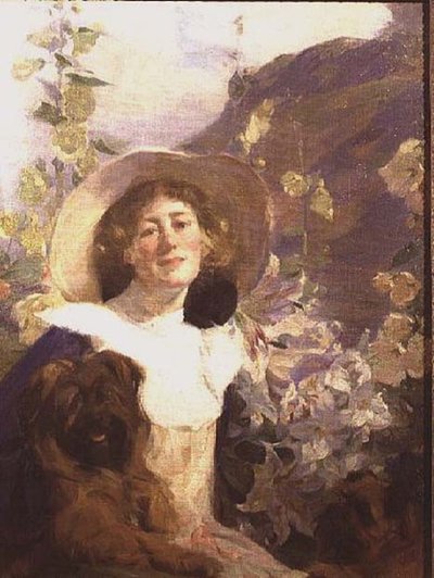 Die Frau des Künstlers Katherine von Frank Bramley