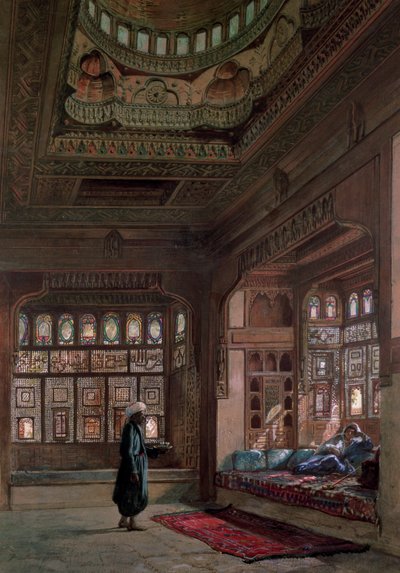 Der Harem von Scheich Sadat, Kairo, 1870 von Frank Dillon