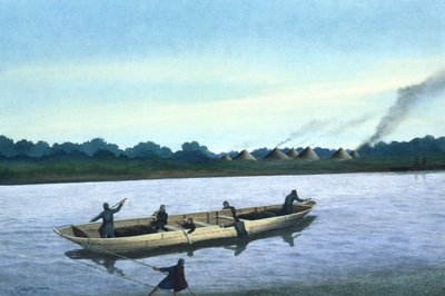 Bronzezeitliches Boot auf der Themse von Frank Gardiner