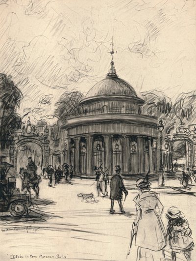 Eingang zum Parc Monceau, 1915 von Frank Milton Armington