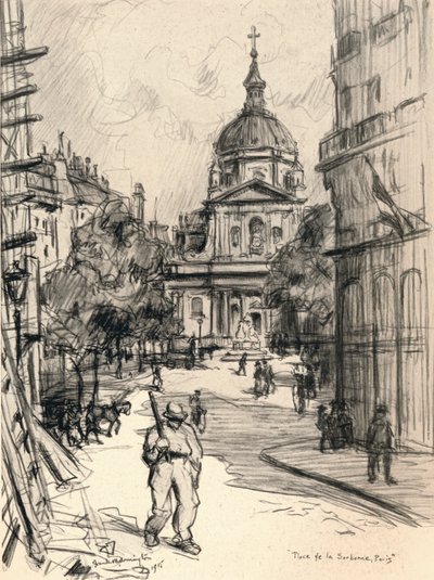 Place de la Sorbonne, 1915 von Frank Milton Armington