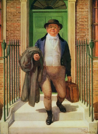 Mr. Pickwick verlässt das Haus von Frank Reynolds