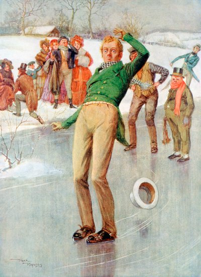 Mr Winkle auf dem Eis, 1915 von Frank Reynolds