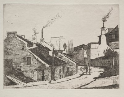 Landstraße in Alouette, 1861 von François Bonvin