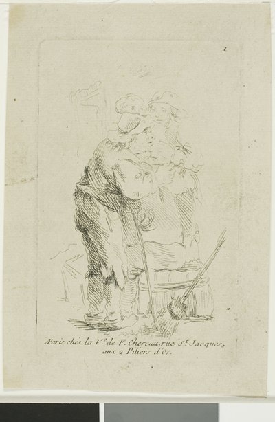 Ein schlecht gekleideter Bauer von François Boucher