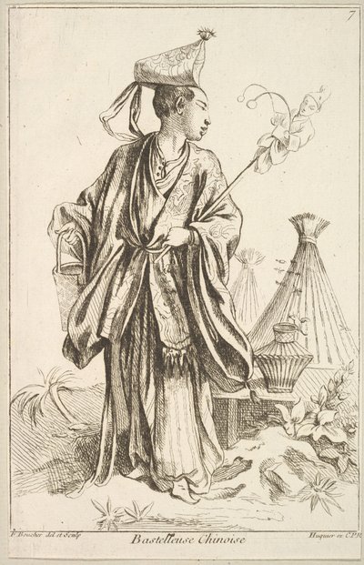 Chinesischer Darsteller, 1738-45 von François Boucher