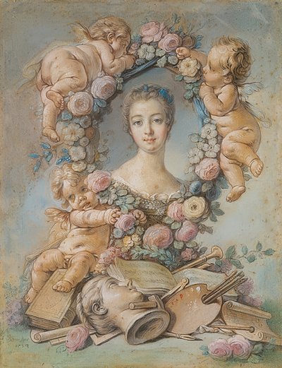 Porträt Marquise de Pompadour von François Boucher