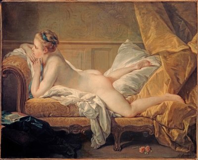 Ruhendes Mädchen von François Boucher