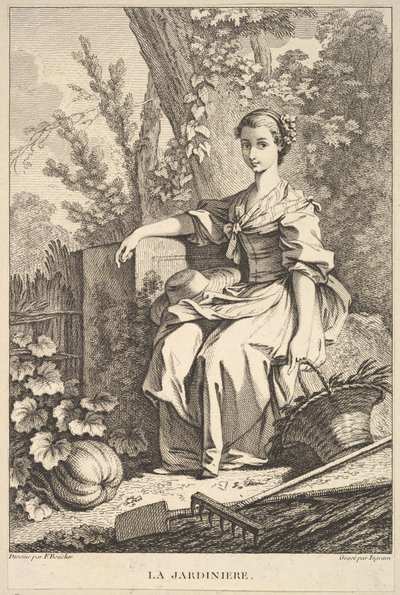 Der Gärtner, 1741-63 von François Boucher