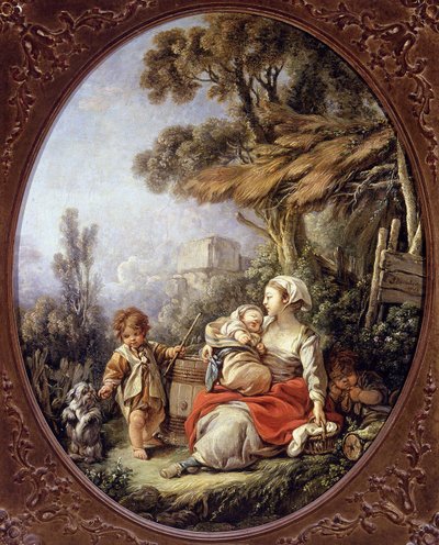 Der Tanz der kleinen Hunde von François Boucher