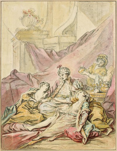 Der Pascha in seinem Harem, ca. 1735-1739 von François Boucher