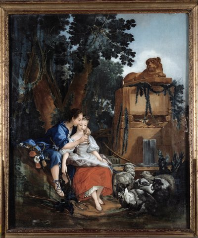 Die Flötenstunde von François Boucher