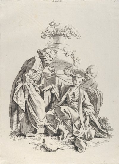 Tastsinn, aus Die fünf Sinne, 1720-70 von François Boucher
