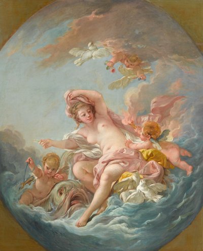 Venus, die aus den Wellen steigt, ca. 1766 von François Boucher