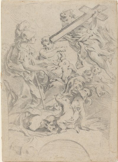 Glaube und Nächstenliebe von François Boucher after Giovanni Battista Gaulli