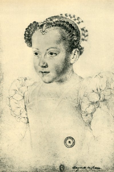 Marguerite de Valois, 1557, 1943 von François Clouet