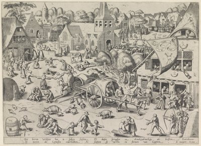Kirmes von Hoboken von Frans Hogenberg