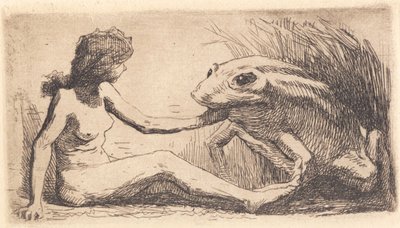 Das Mädchen mit dem Frosch von Frans Schwartz