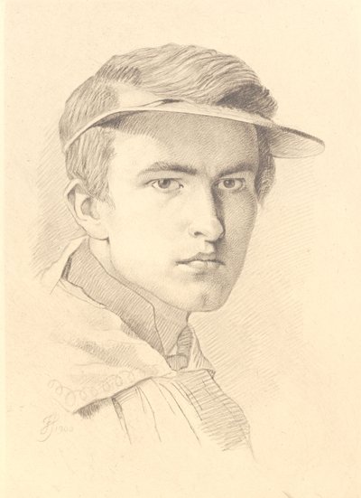 Porträt von J. Th. Lundbye von Frans Schwartz