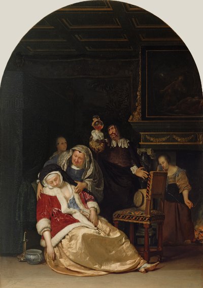 Der Arztbesuch, 1667 von Frans van Mieris