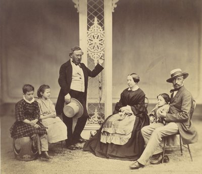 [Gruppenporträt von sechs Personen], 1850er-60er Jahre von Franz Antoine