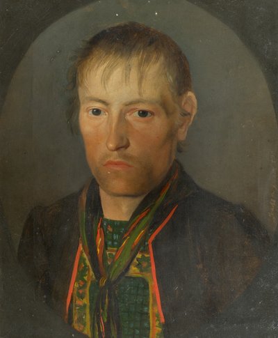 Porträt eines Bauern von Franz Gasser