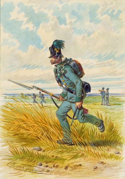 Soldat mit Bajonett von Franz Gerasch