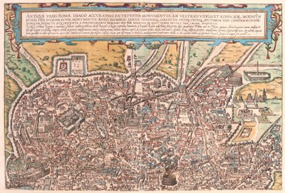 Antikes Rom, Teil A, Italien (Gravur) von Franz Hogenberg