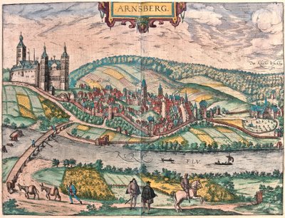 Arnsberg, Deutschland (Gravur) von Franz Hogenberg
