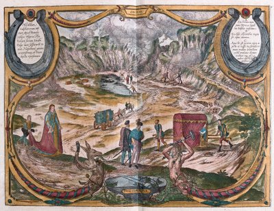 Champs Flegreens, in der Nähe von Neapel, Italien von Franz Hogenberg
