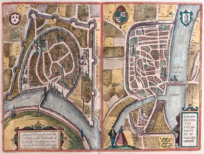 Grenoble und Romans-sur-Isère, Frankreich von Franz Hogenberg