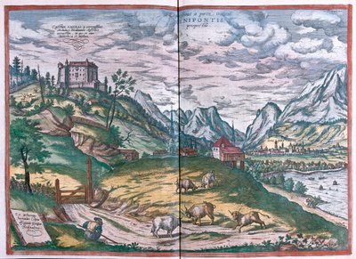 Innsbruck, Österreich (Gravur) von Franz Hogenberg