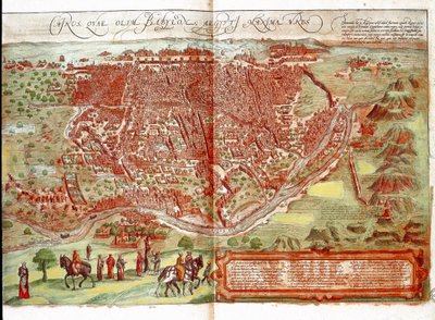 Karte von Kairo von Franz Hogenberg