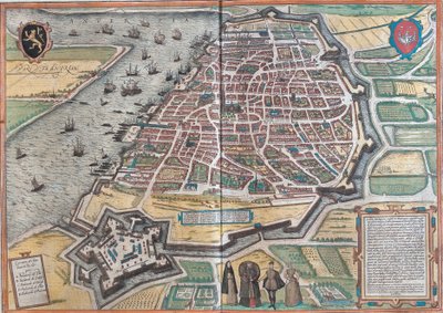 Plan von Antwerpen von Franz Hogenberg