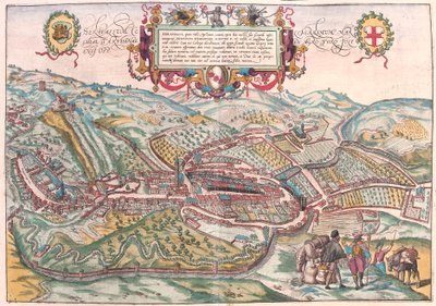 Serravalle, Vittorio Veneto (Treviso), Italien (Gravur) von Franz Hogenberg