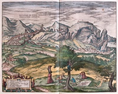 Terracina, Italien (Gravur) von Franz Hogenberg