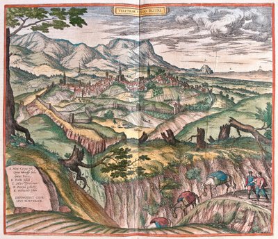 Velletri, Italien (Gravur) von Franz Hogenberg
