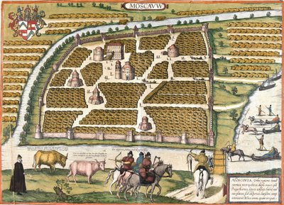 Ansicht von Moskau, Russland von Franz Hogenberg