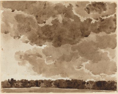 Wolken über einem Wald von Franz Innocenz Josef Kobell
