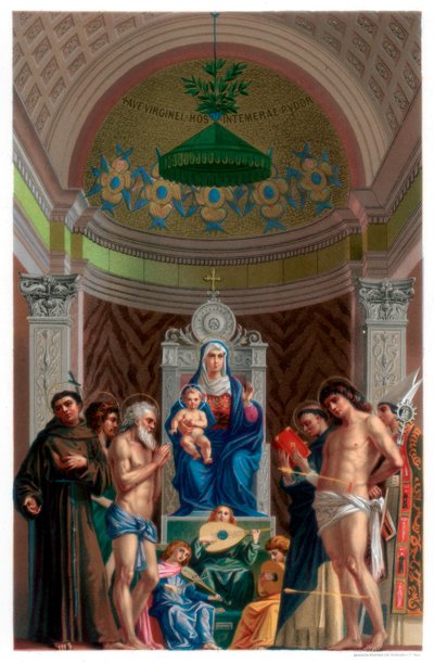 San Giobbe Altarbild, ca. 1478, 1870 von Franz Kellerhoven